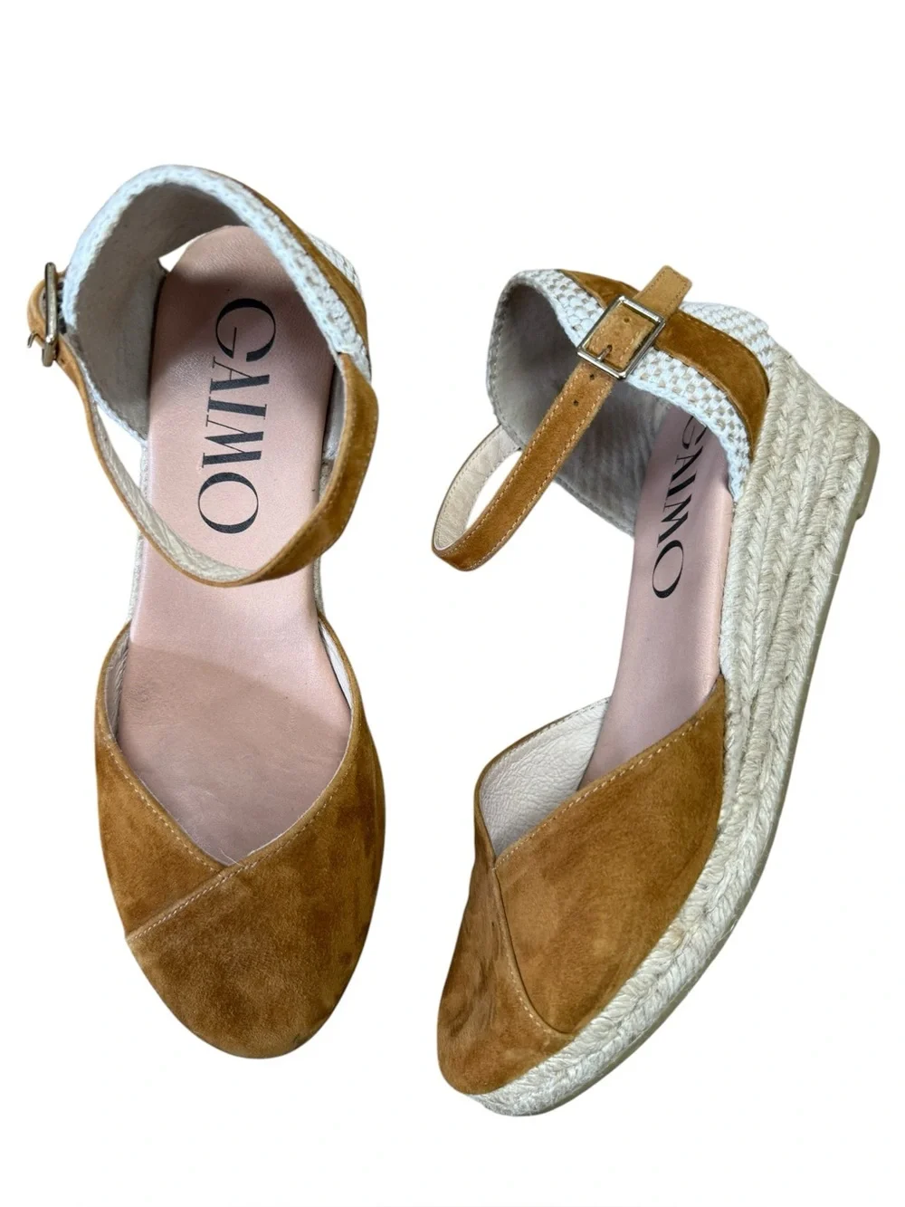 Gaimo Low Wedge Espadrille Sandals Size 37 Like New